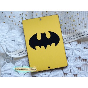 Бирка пластиковая "Batman", цвет золото, 60*85 мм